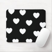 De Schattigee Valentijn van het minimalistische zw Muismat (Met muis)