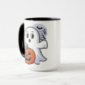 De Schattigee White Ghost Mok (Voorkant links)