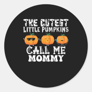 De Schattigste Kleine Pompoenen Noemen Me Mammie Ronde Sticker