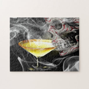 De schedel Drink met rook Legpuzzel