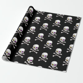 De schedel en Botten Gift wrap Cadeaupapier