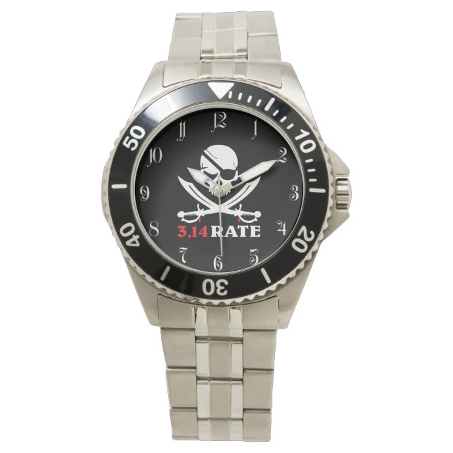 De schedel en de piraten horloge (Voorkant)