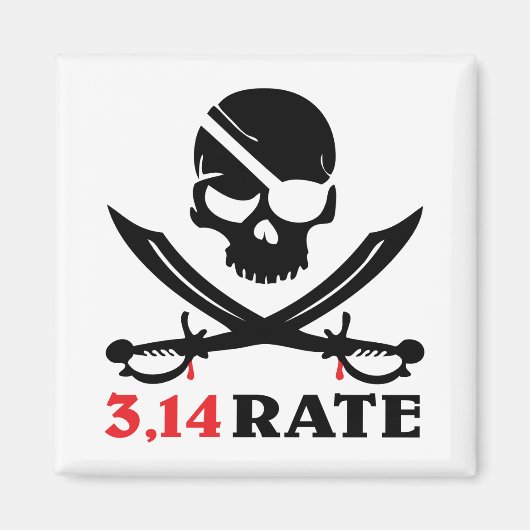 De schedel en de piraten magneet (Voorkant)