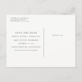 De schedel en de Rozen Halloween sparen de Datum Aankondigingskaart (Achterkant)