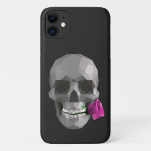 De schedel en een roos iPhone 11 hoesje