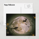 De schedel in de volle maan briefkaart (Voorkant / Achterkant)