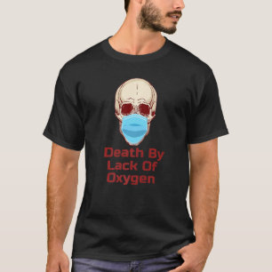 De schedel in het masker zonder zuurstof t-shirt
