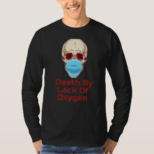 De schedel in het masker zonder zuurstof t-shirt