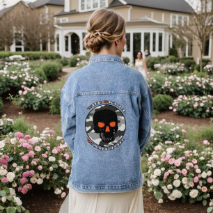 De schedel krijger denim jacket