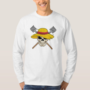 De schedel met Pet als Boer met Rek T-shirt