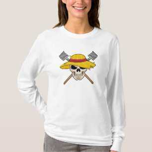 De schedel met Pet als Boer met Rek T-shirt