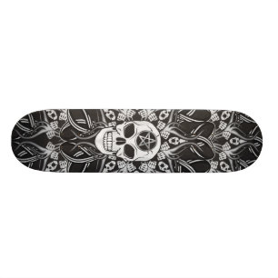 De Schedel van de gothic Skateboard