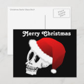 De Schedel van de Kerstman van Kerstmis Feestdagenkaart (Voorkant / Achterkant)
