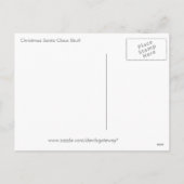 De Schedel van de Kerstman van Kerstmis Feestdagenkaart (Achterkant)