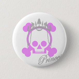 De Schedel van de prinses Ronde Button 5,7 Cm