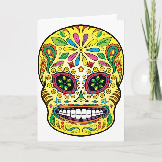 De Schedel van de suiker Kaart (Voorkant)