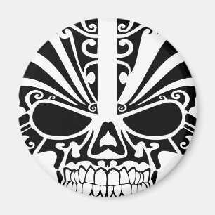 De Schedel van het Masker van het Tattoo van Maori Magneet