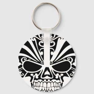 De Schedel van het Masker van het Tattoo van Maori Sleutelhanger