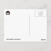 De schedel van Rockabilly Girl Briefkaart (Achterkant)