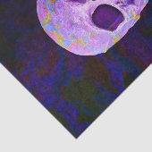 De schedeldag van de dode Paarse blauwe neongothie Tissuepapier (Detail)