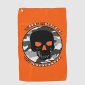 De schedelkrijger golfhanddoek (Voorkant)
