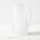 De schedelkrijger matglas bierpul (Voorkant rechts)