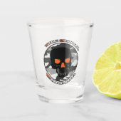 De schedelkrijger shot glas (Voorkant)