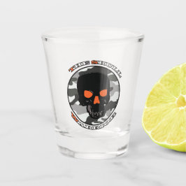 De schedelkrijger shot glas