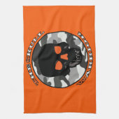 De schedelkrijger theedoek (Verticaal)