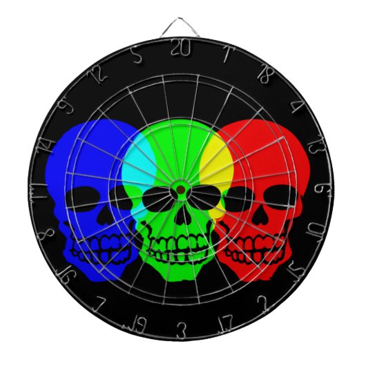 De schedels dartbord (Voorkant)