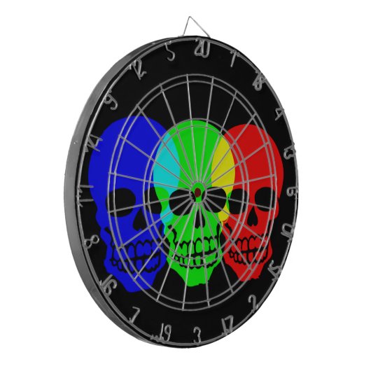 De schedels dartbord (Voorkant Links)