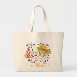 De Schedels en de Bloemen van de Suiker van de Grote Tote Bag