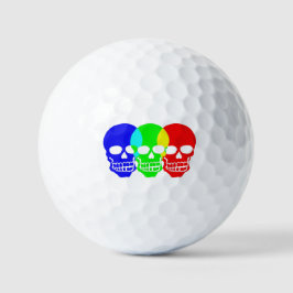 De schedels golfballen