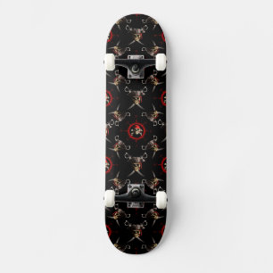 De Schedels van de piraat Skateboard
