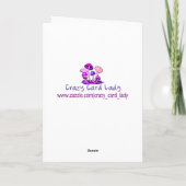 De schedels van Kerstmis Feestdagen Kaart (Achterkant)