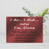 De scheiding is definitief kaart (Staand voorkant)