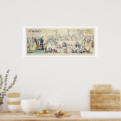 De schending van belofte - cartoon handgekleurde e poster (Keuken)