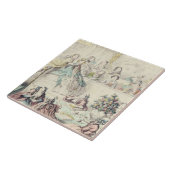 De schending van belofte - cartoon handgekleurde e tegeltje (Zijkant)