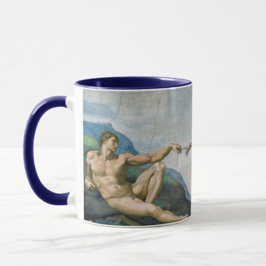 De schepping van Adam (1511) | Michelangelo Mok (Links)