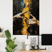 De schepping van Adam – Bold Rethink Poster (Thuiskantoor)