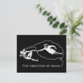 De schepping van Adam (god) Briefkaart (Staand voorkant)