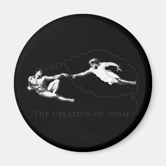 De schepping van Adam (god) Magneet (Voorkant)