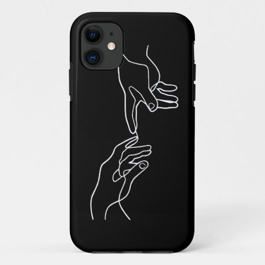 De schepping van Adam handen, Michelangelo Case-Mate iPhone Case (Achterkant)