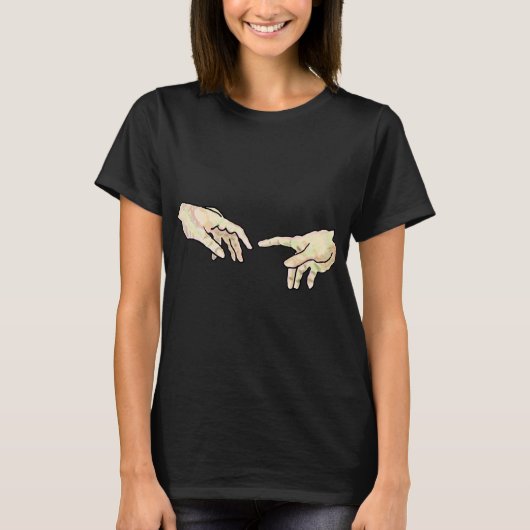 De schepping van Adam Hands T-shirt (Voorkant)