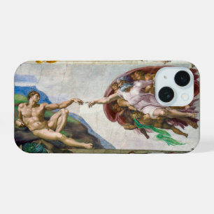De schepping van Adam   Michelangelo   iPhone 15 Hoesje