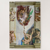 De schepping van Adam | Michelangelo | Legpuzzel (Verticaal)