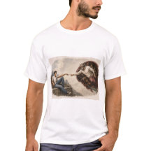 De Schepping van Adam - T-shirt met een moderne tw