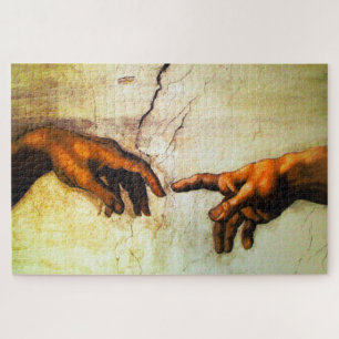 De Schepping van Adam -Vaticaan Rome Legpuzzel