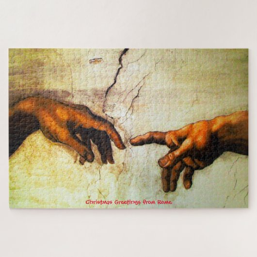 De Schepping van Adam -Vaticaan Rome Legpuzzel (Horizontaal)