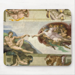 De Schepping van de Mens door Michelangelo (Schepp Muismat